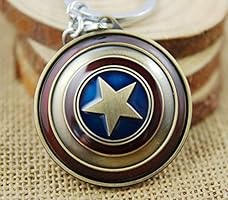 Captain America Rotating Keychain