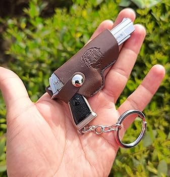Metal Gun Keychain