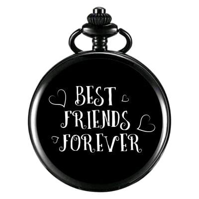 Best Friends Forever Pocket Watch Keychain
