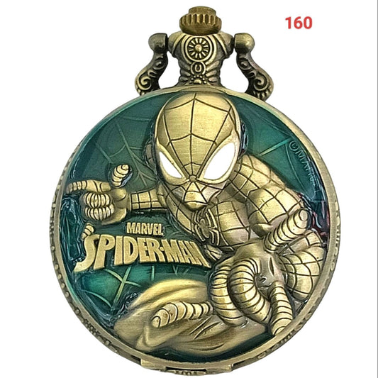 Spider Man Pocket Watch Keychain